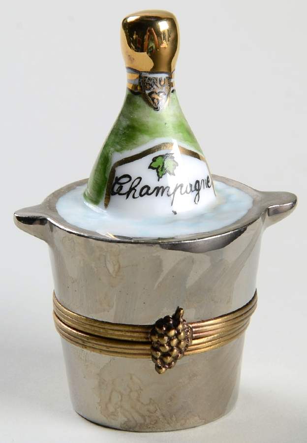 PEINT MAIN LIMOGES BOX Champagne Bucket - No Box by Peint Main-1