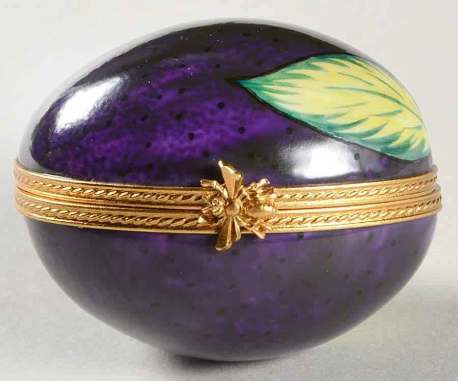 PEINT MAIN LIMOGES BOX Plum - No Box by Peint Main-1