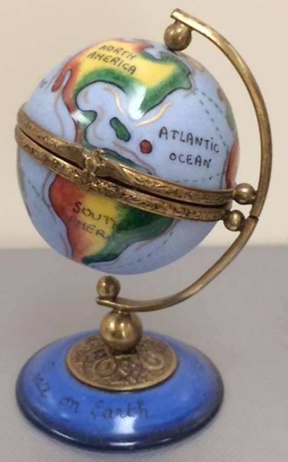 PEINT MAIN LIMOGES BOX Globe - No Box by Peint Main-1