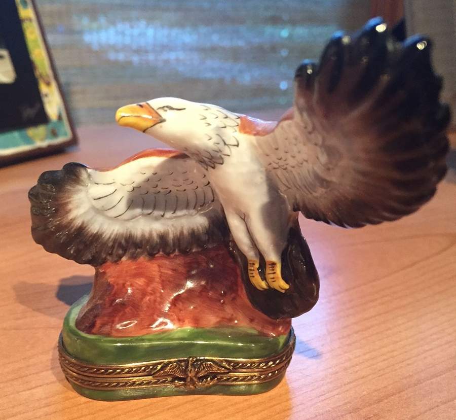 PEINT MAIN LIMOGES BOX Flying Eagle - No Box by Peint Main-1