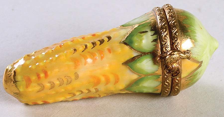 PEINT MAIN LIMOGES BOX Ear Of Corn - Nb645, No Box by Peint Main-1