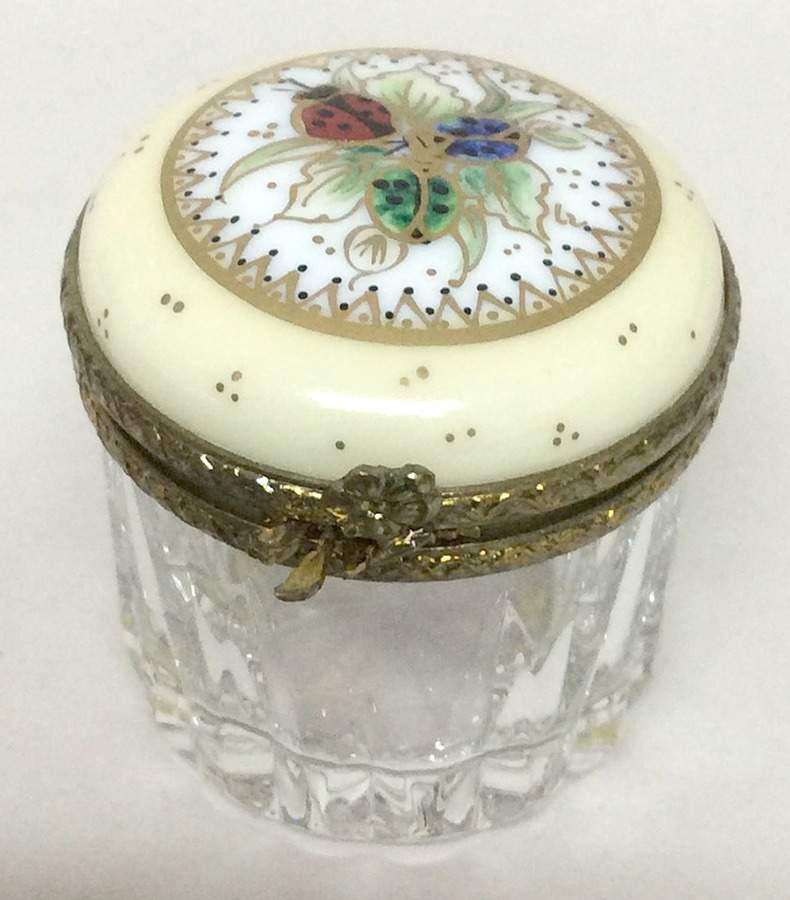 PEINT MAIN LIMOGES BOX Glass Ladybug Jar - Nb675, No Box by Peint Main-1