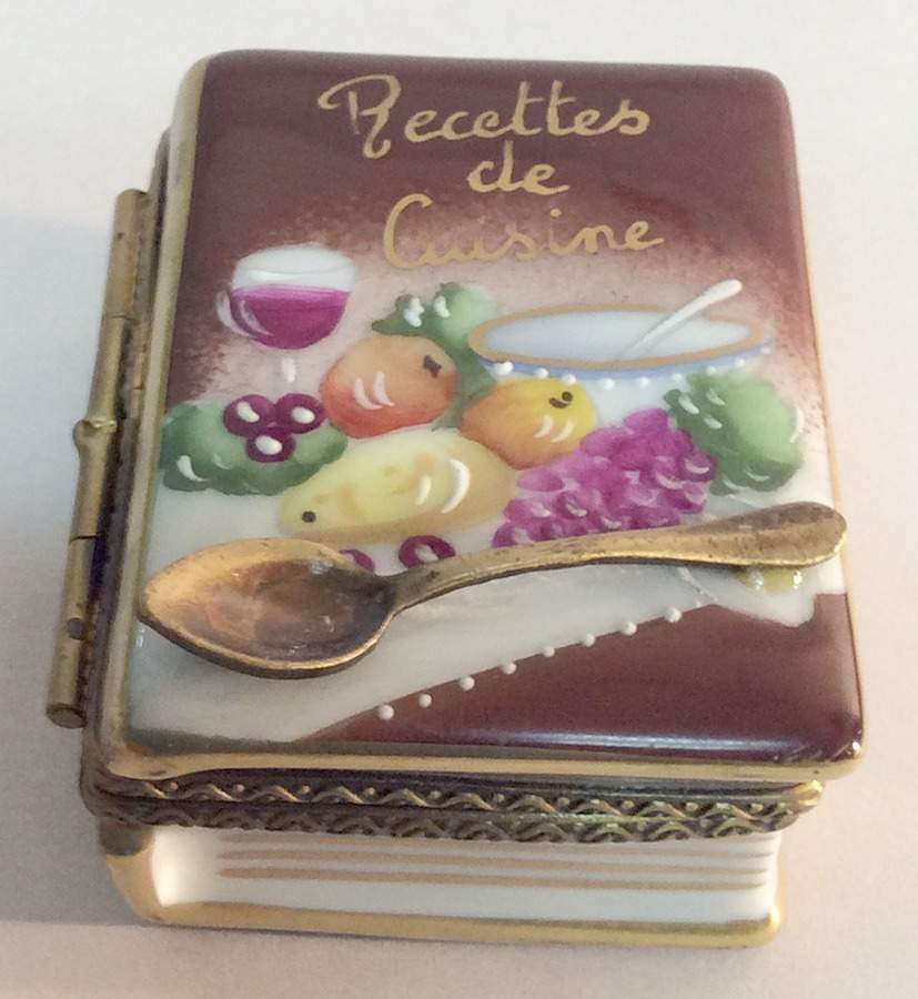 PEINT MAIN LIMOGES BOX Recipe Book - Nb672  No Box by Peint Main-1
