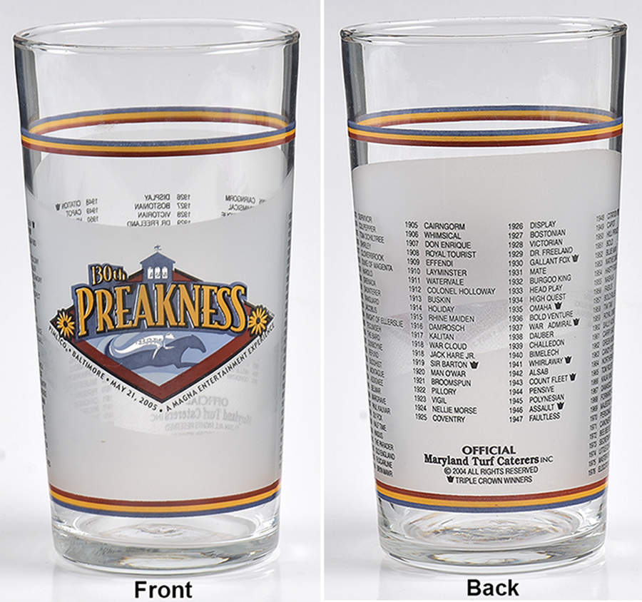 Preakness Glassware 2005 130th Running - No Box by Preakness-1