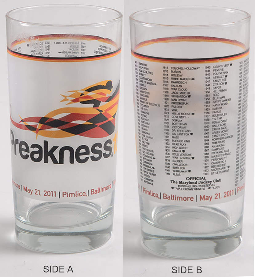 Preakness Glassware 2011 136th Running - No Box by Preakness-1
