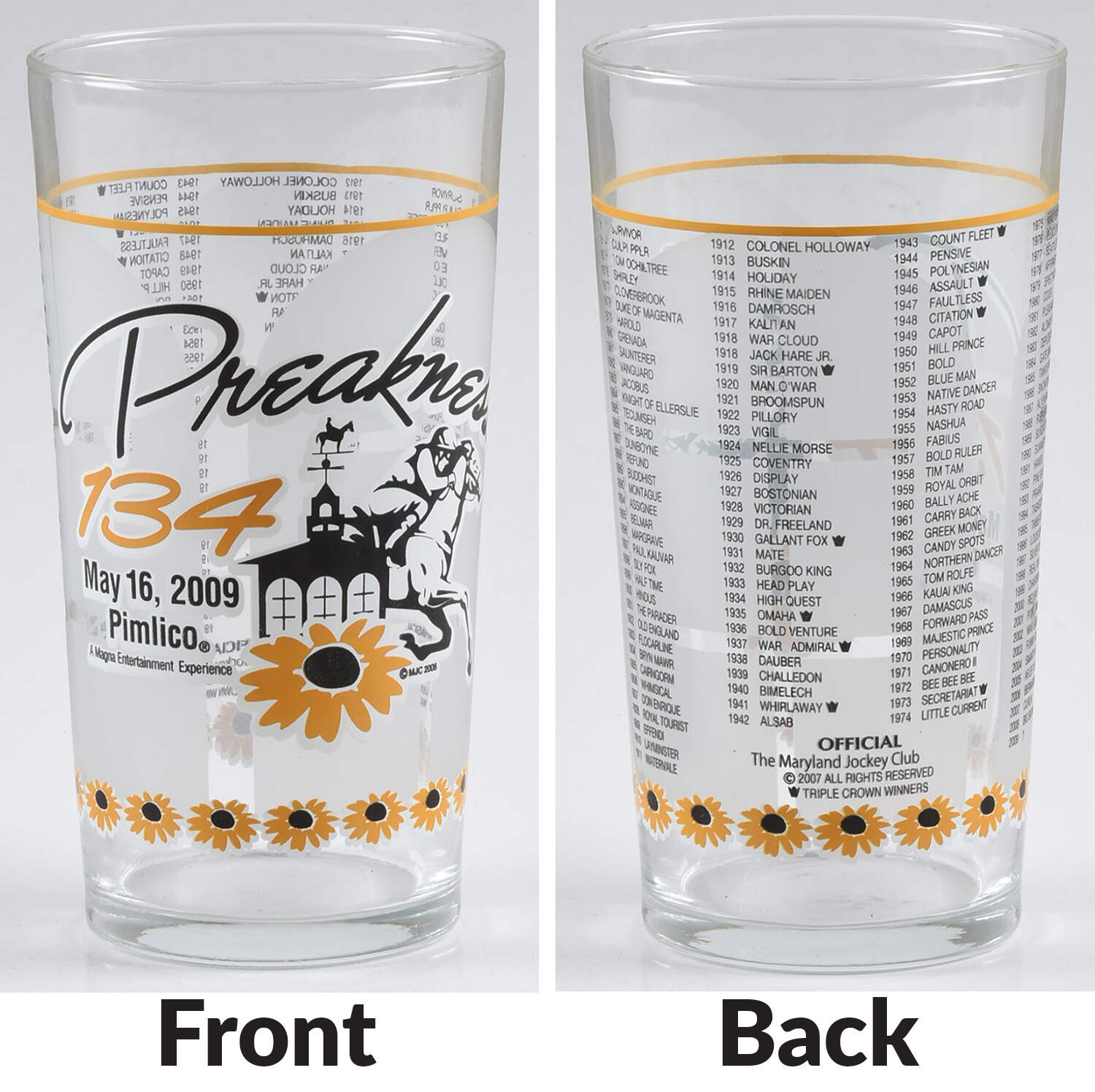 Preakness Glassware 2009 134th - No Box by Preakness-1