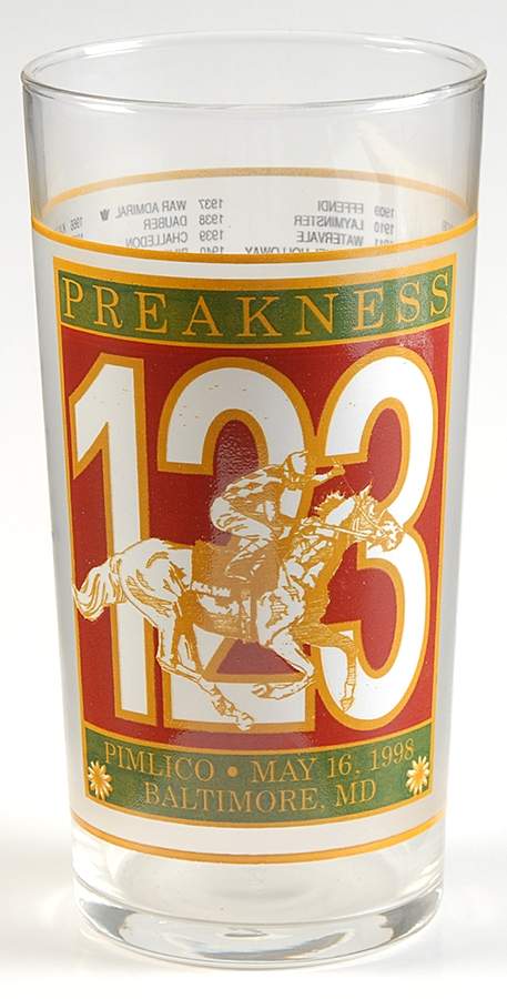 Preakness Glassware 1998 123rd Running - No Box by Preakness-1