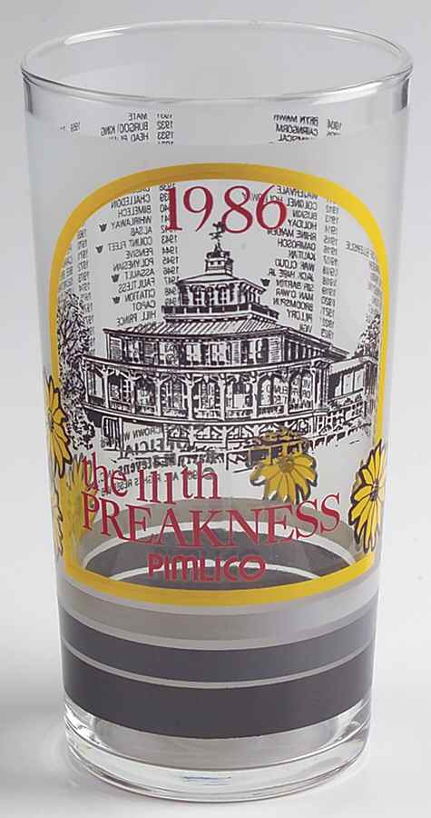 Preakness Glassware 1986 111th - No Box by Preakness-1