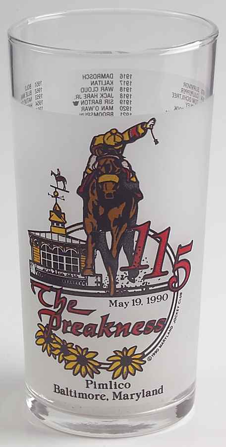 Preakness Glassware 1990 115th - No Box by Preakness-1