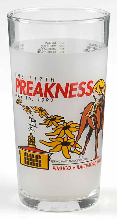 Preakness Glassware 1992 117th - No Box by Preakness-1