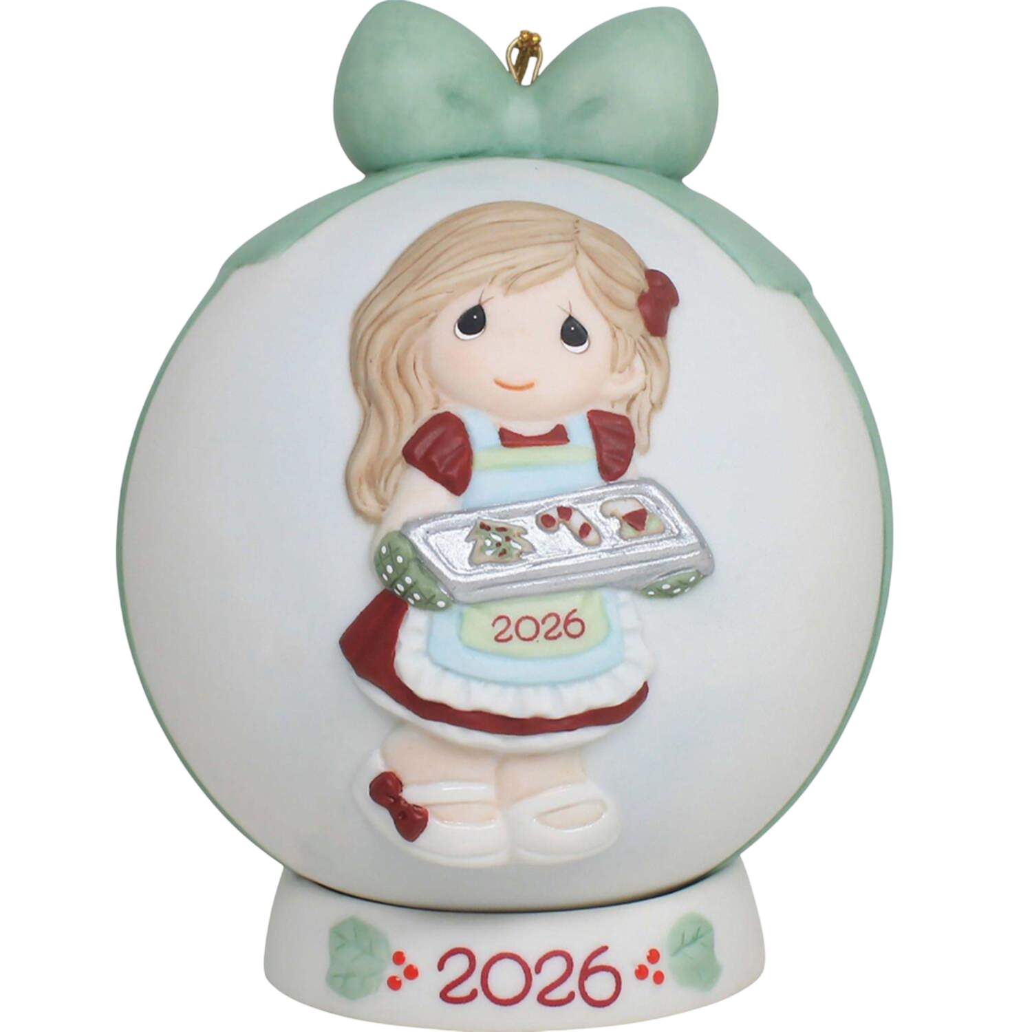 Annual Porcelain Ball Ornament Baking Sweet Memories - No Box by Precious Moments-1