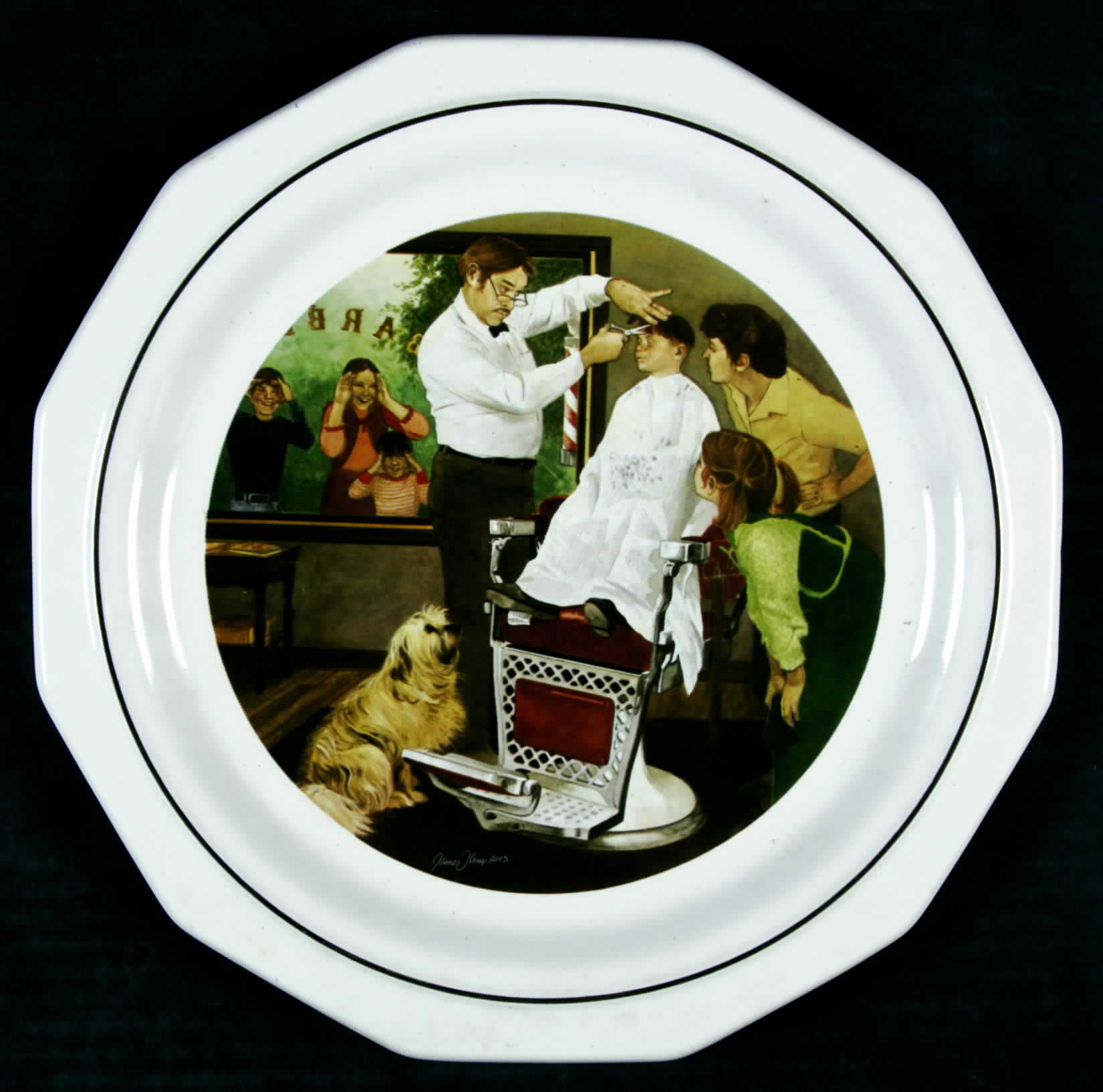 Amway Collectors Society First Trip To The Barber Shop - Boxed by Pfaltzgraff-1