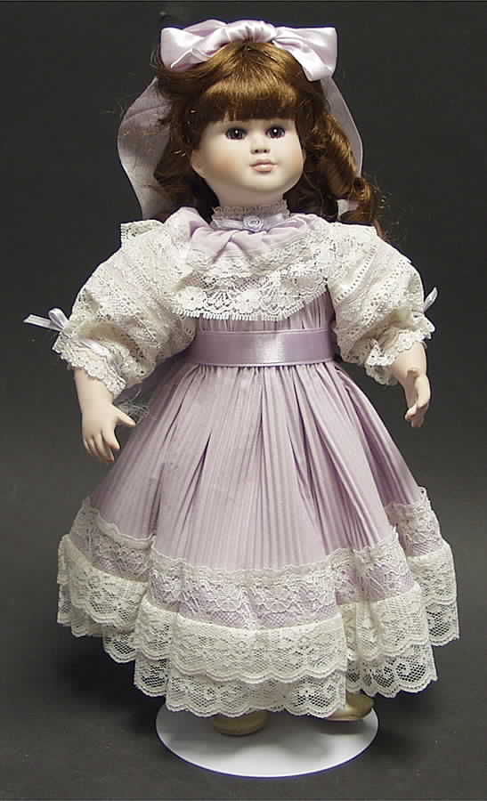 Paradise Galleries Doll Girl With Lavender Dress - No Box by Paradise Galleries-1