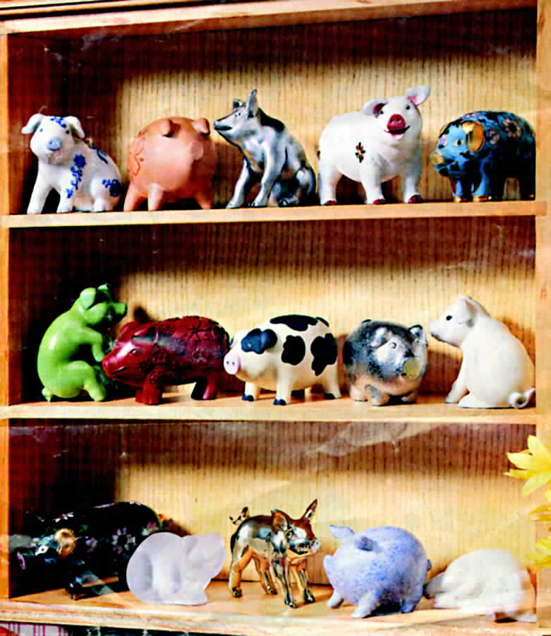 Treasury of Country Pigs Display Shelf - Boxed by Princeton Gallery-1