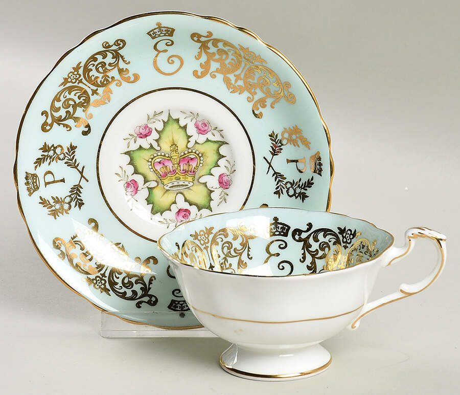 Royalty Giftware Royal Visit To Canada Cup & Saucer - No Box by Paragon-1