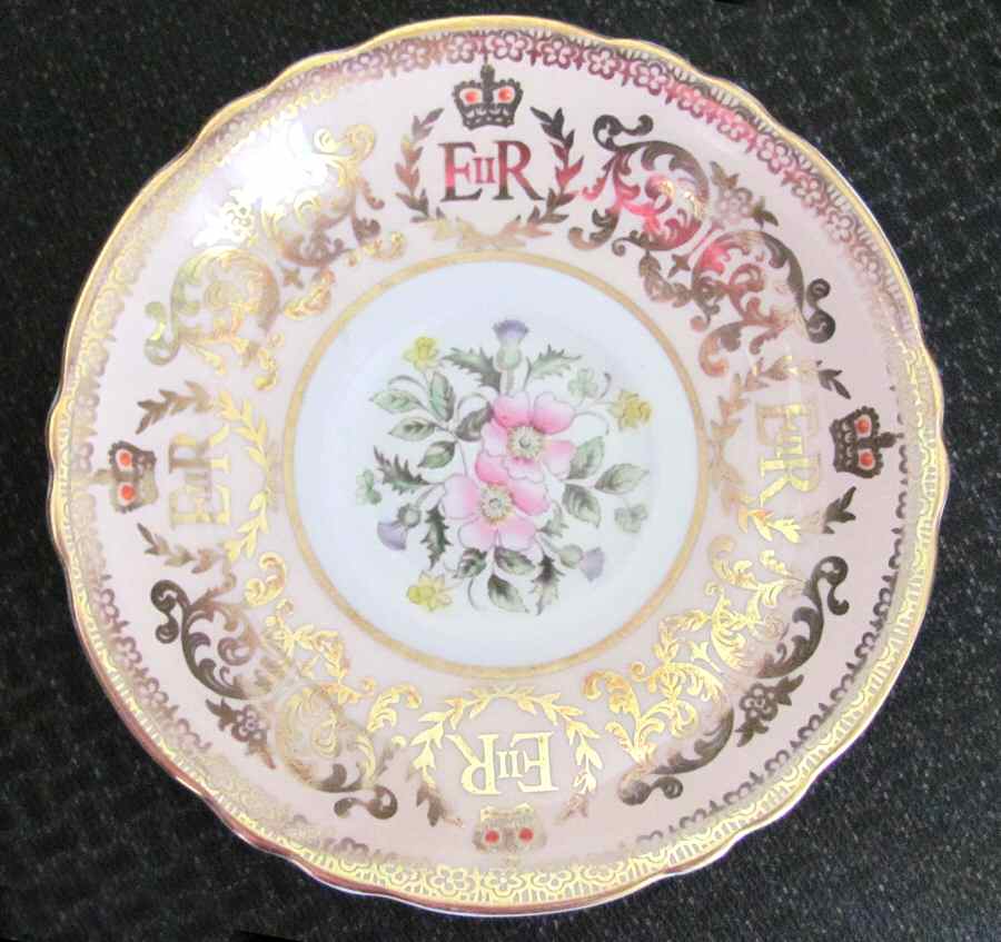 Royalty Giftware Elizabeth Ii Coronation Saucer - No Box by Paragon-1