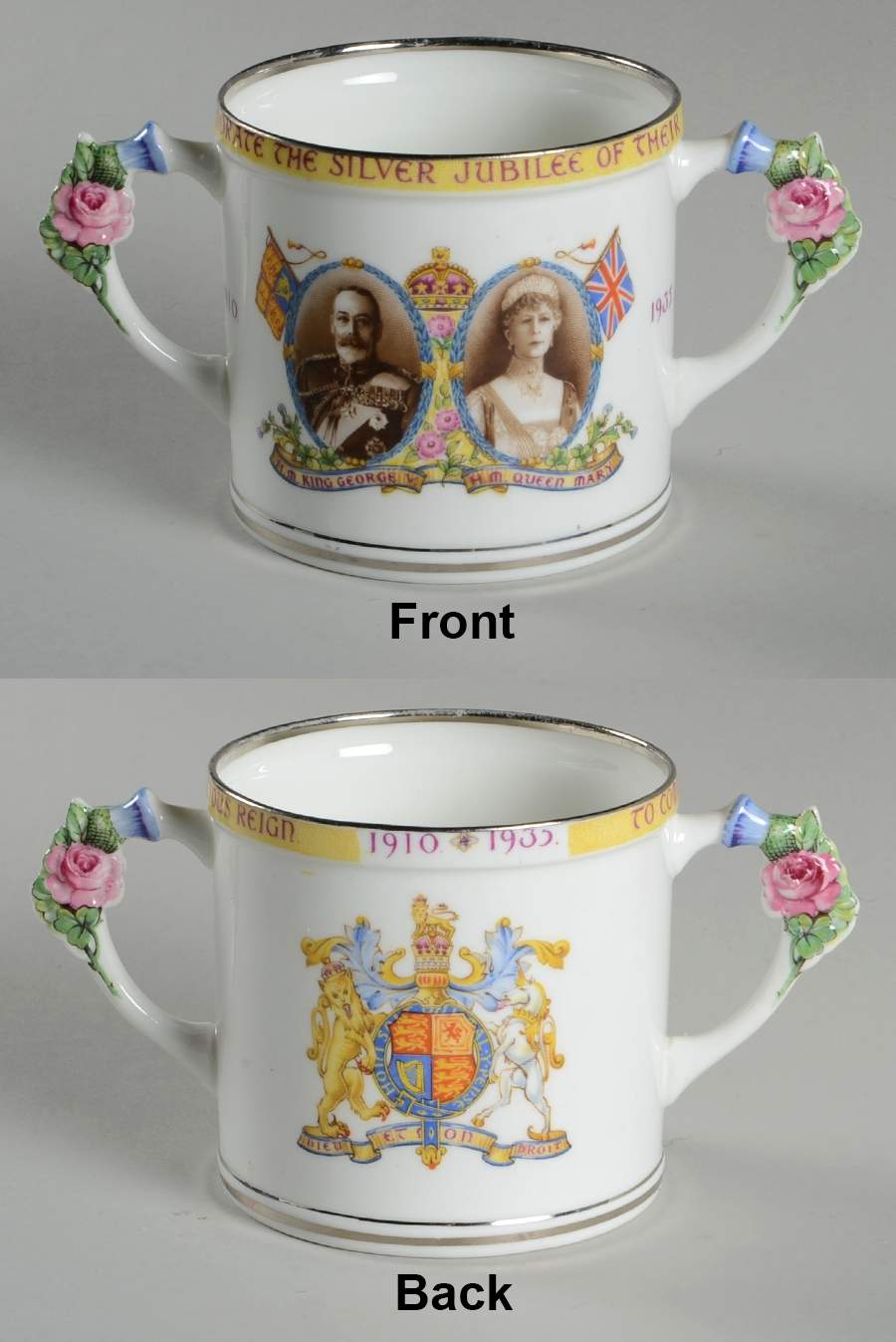 Royalty Giftware George V & Mary Silver Jubilee Loving Cu - No Box by Paragon-1