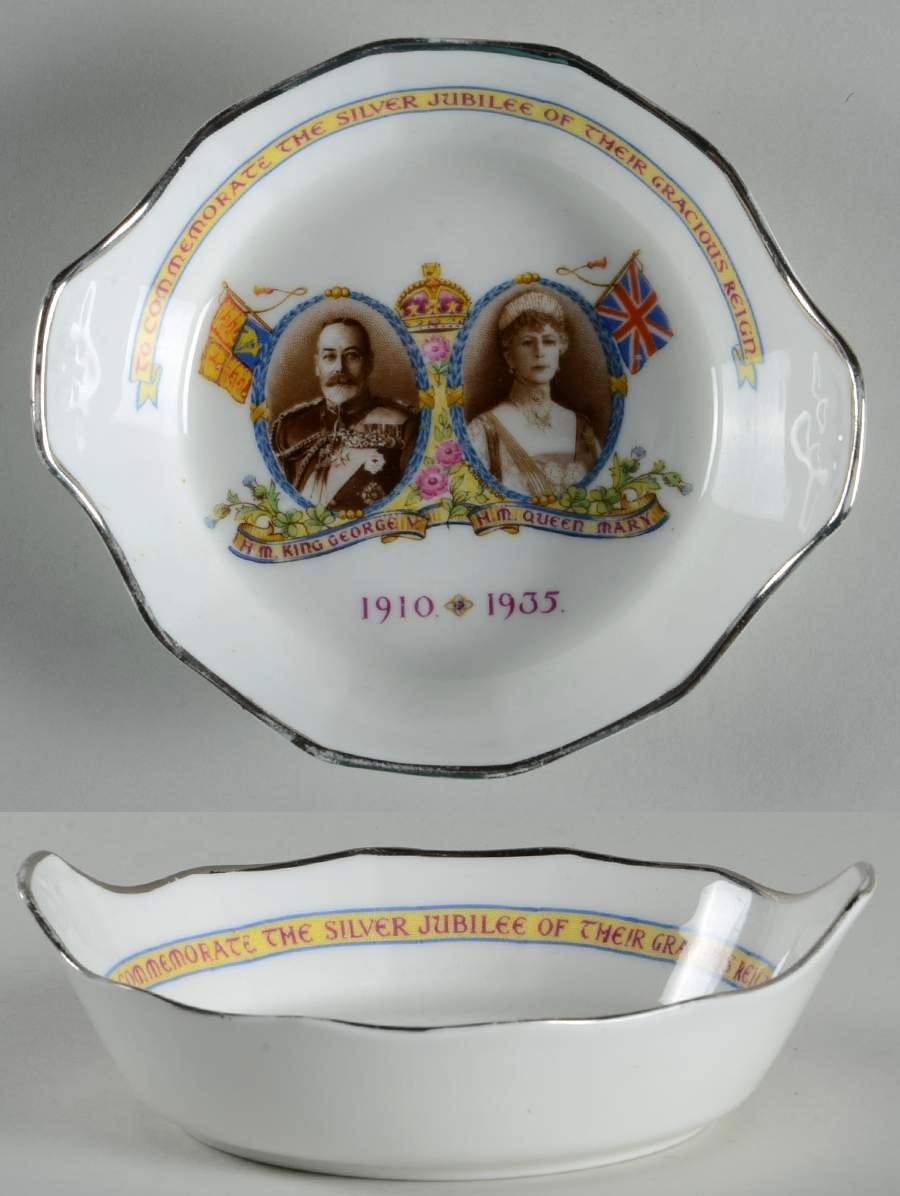 Royalty Giftware George V & Mary Silver Jubilee Dish - No Box by Paragon-1