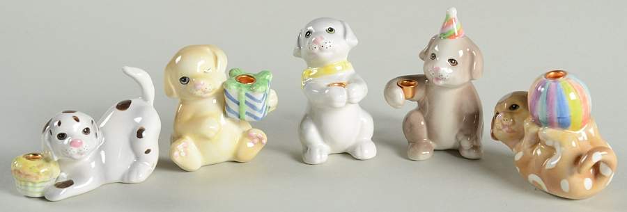 Princess House Giftware Birthday Puppy Candleholder/Cake Holders - No Box by Princess House-1