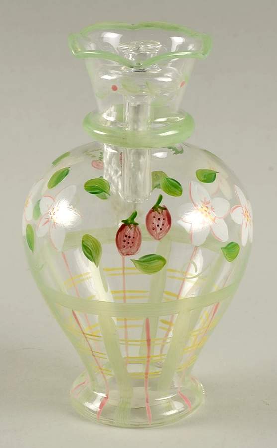Princess House Giftware Oil Lamp Vase/Grn * Floral - No Box by Princess House-1