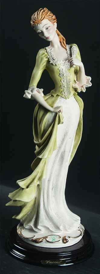 Pascal Capodimonte Figurines Lady W/ Green Dress - No Box by Pascal-Capodimonte-1