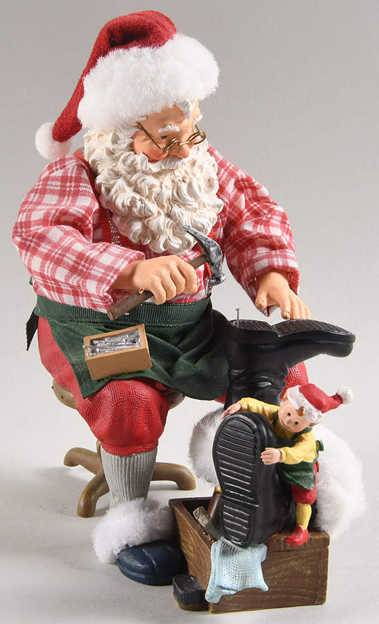 Christmas Traditions The Elf And The Shoemaker Set/2 - No Box by Possible Dreams-1