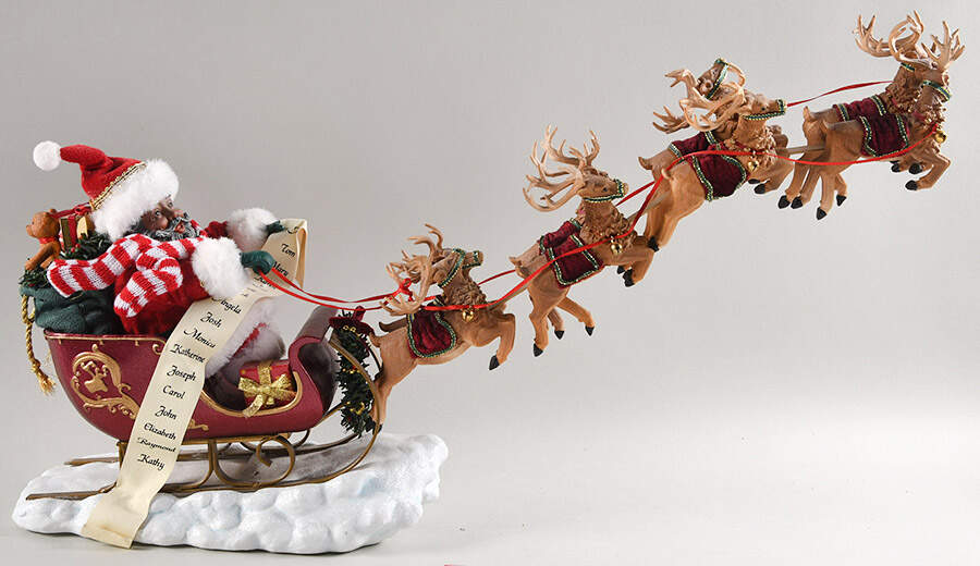 Christmas Traditions Eight Tiny Reindeer  - No Box by Possible Dreams-1