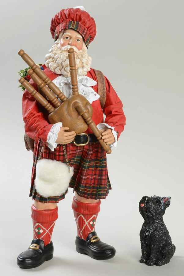 Santa Around the World Highland Santa - No Box by Possible Dreams-1