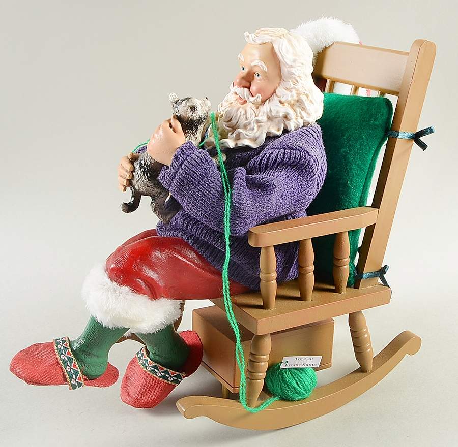 Santa and His Pets Rock A Bye Kitty-Musical - Boxed by Possible Dreams-1