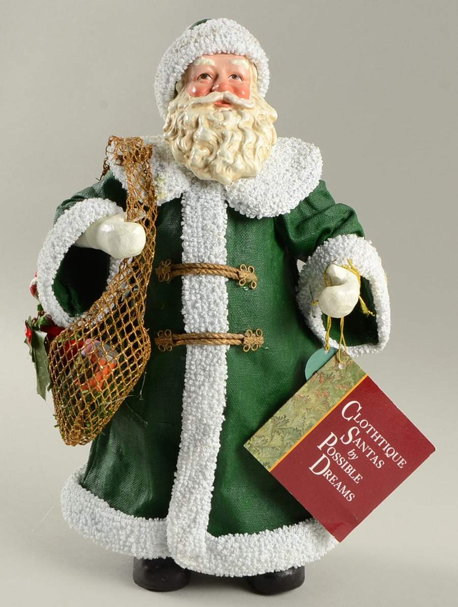 Christmas Traditions Santa With Bag Of Groceries - Boxed by Possible Dreams-1