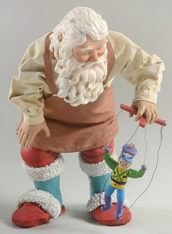 Christmas Traditions Marionette Santa - Boxed by Possible Dreams-1
