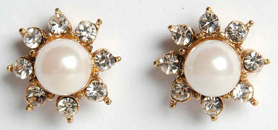 Princess House Jewelry Crystal Petal & Faux-Earrings - No Box by Princess House-1