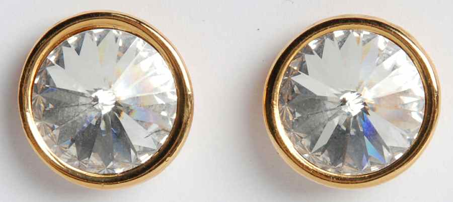 Princess House Jewelry Rivoli Crystal Post Earrings - No Box by Princess House-1