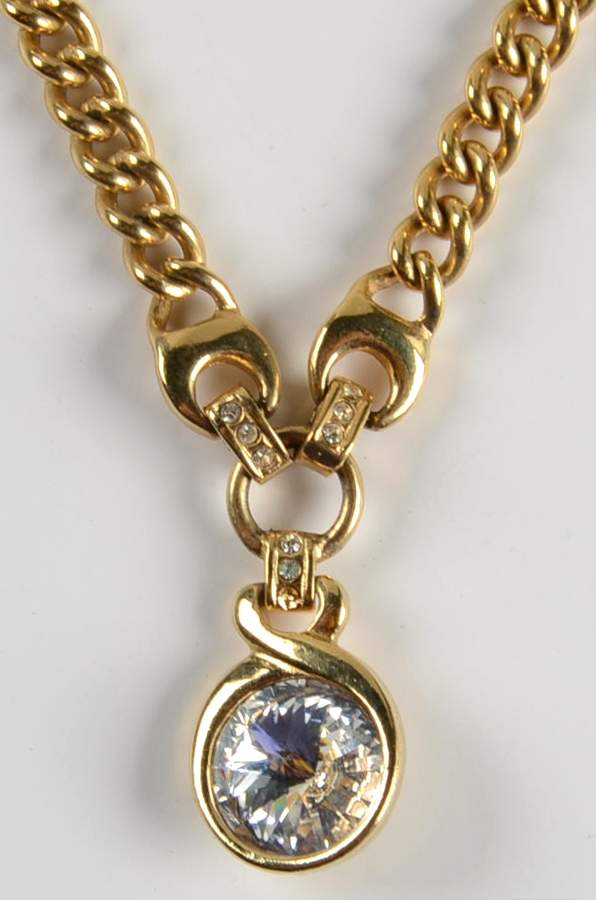 Princess House Jewelry Rivoli Crystal Necklace With Extender - No Box by Princess House-1