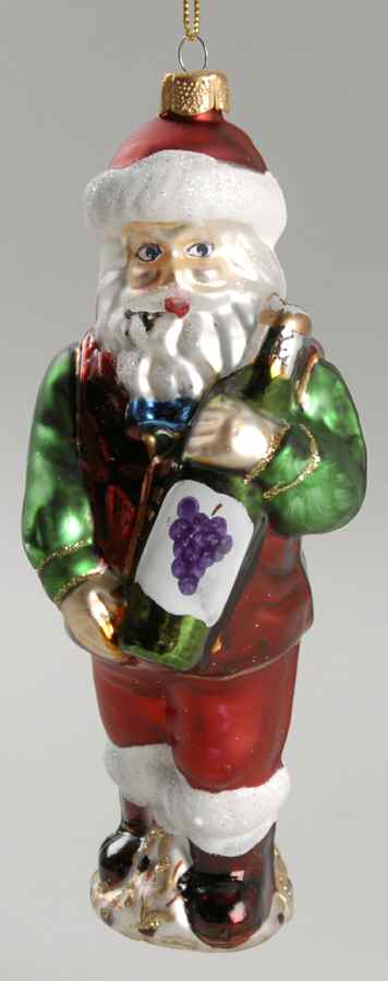 Possible Dreams Glass Ornaments Sommelier Santa - No Box by Possible Dreams-1