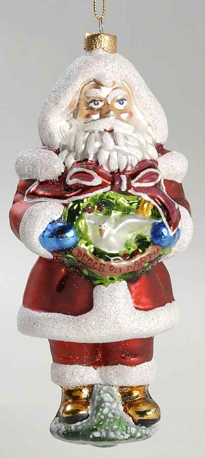 Possible Dreams Glass Ornaments Peace On Earth - No Box by Possible Dreams-1