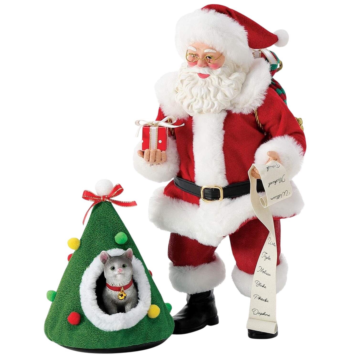 Santa and His Pets Cat Tree-Ts - Boxed by Possible Dreams-1