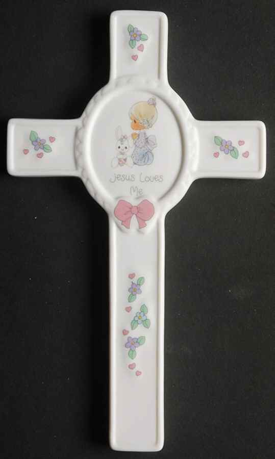 Precious Moments Wall Cross Jesus Loves Me-Girl - Boxed by Precious Moments-1