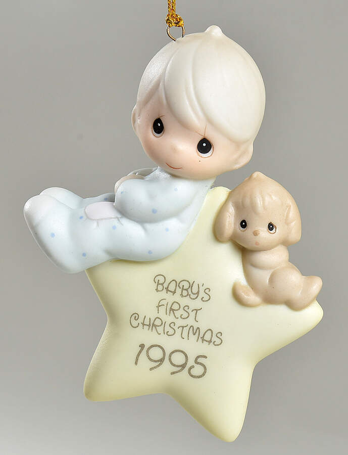 Baby's First Christmas Boy-Baby's First Christmas - Boxed by Precious Moments-1