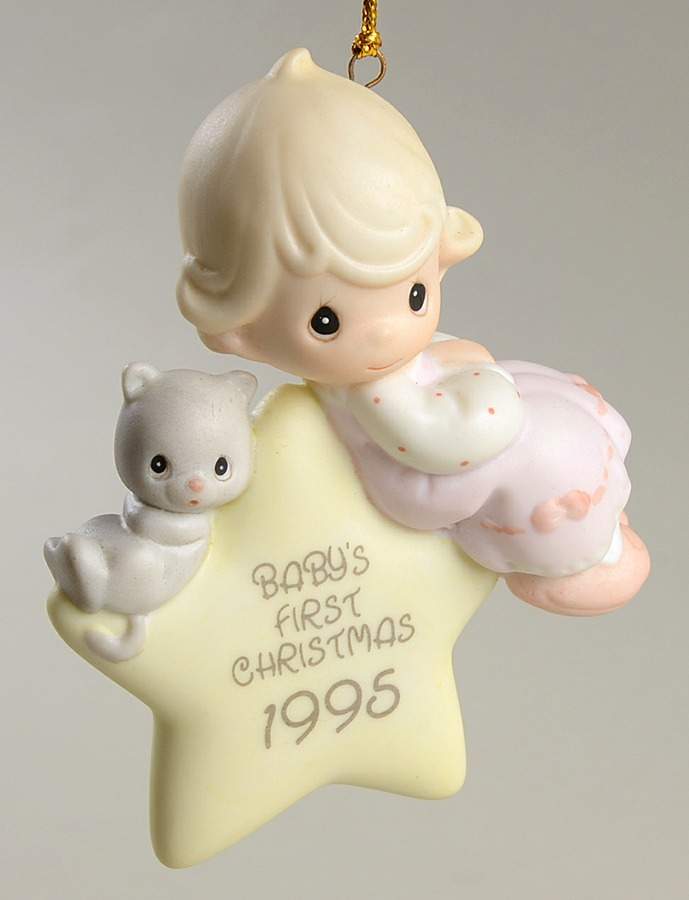 Baby's First Christmas Girl-Baby's First Christmas - No Box by Precious Moments-1