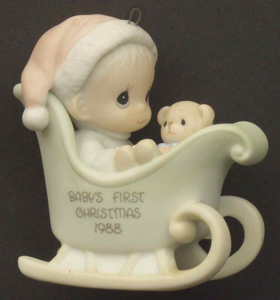 Baby's First Christmas Boy-Baby's First Christmas - No Box by Precious Moments-1