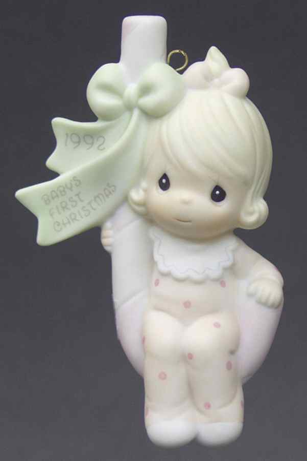Baby's First Christmas Girl-Baby's First Christmas - No Box by Precious Moments-1
