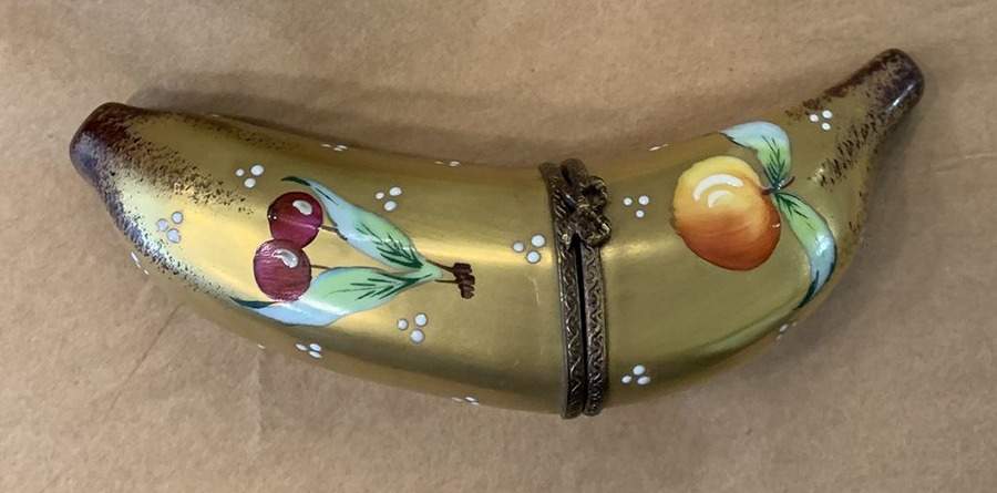 Limoges Boxes Banana With Fruit - No Box by Parry Vieille-1
