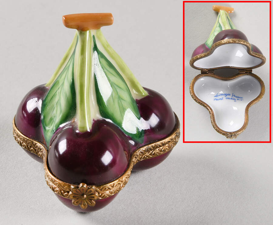 Limoges Boxes Cherries - No Box by Parry Vieille-1