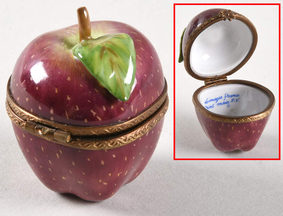 Limoges Boxes Apple - No Box by Parry Vieille-1