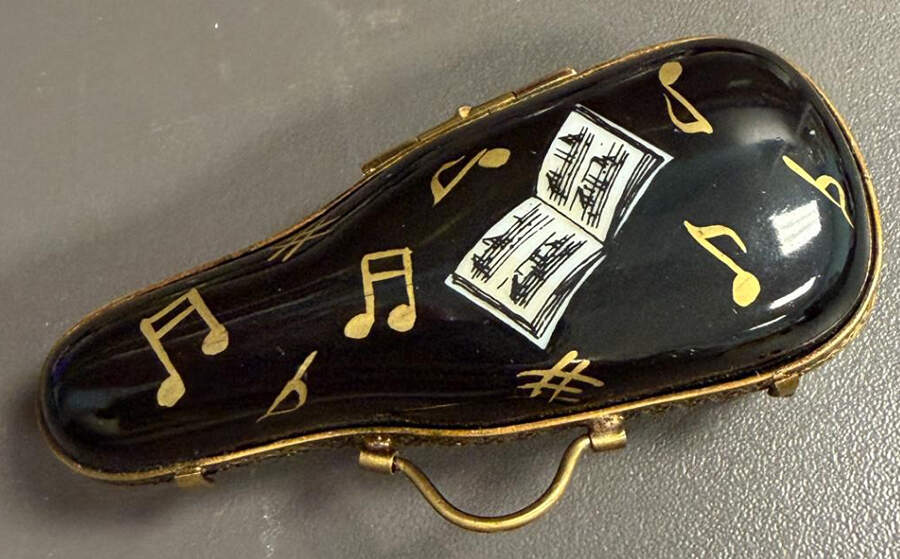 Limoges Boxes Violin - No Box by Parry Vieille-1