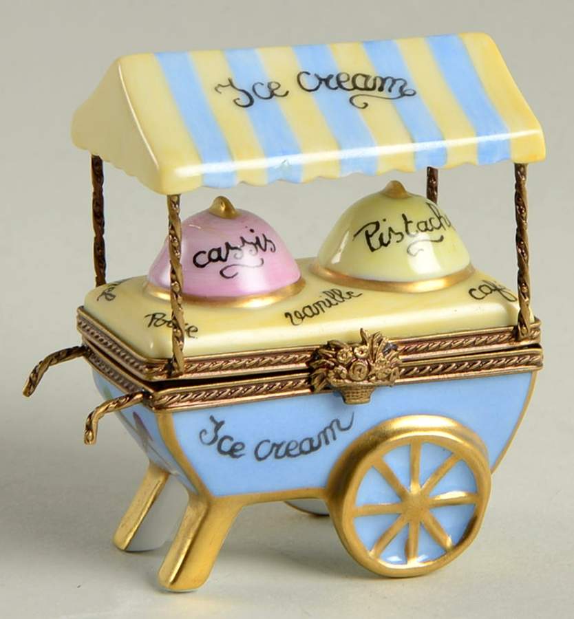 Limoges Boxes Ice Cream Cart - No Box by Parry Vieille-1