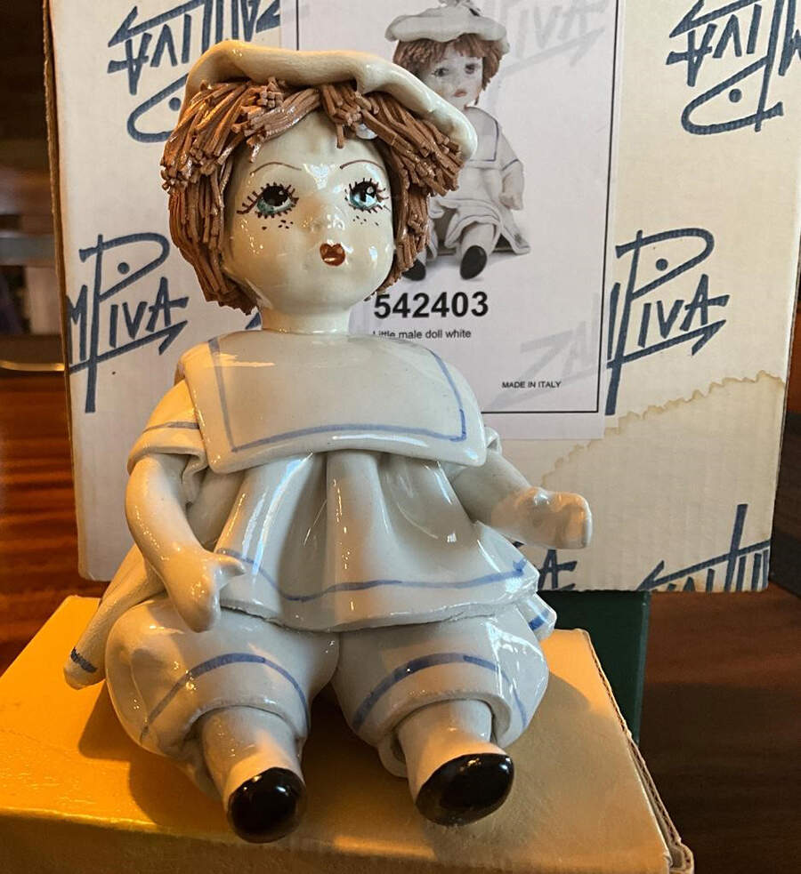 Lino Zampiva Figurines Sailor Girl - With Box by Pastelceramica-1