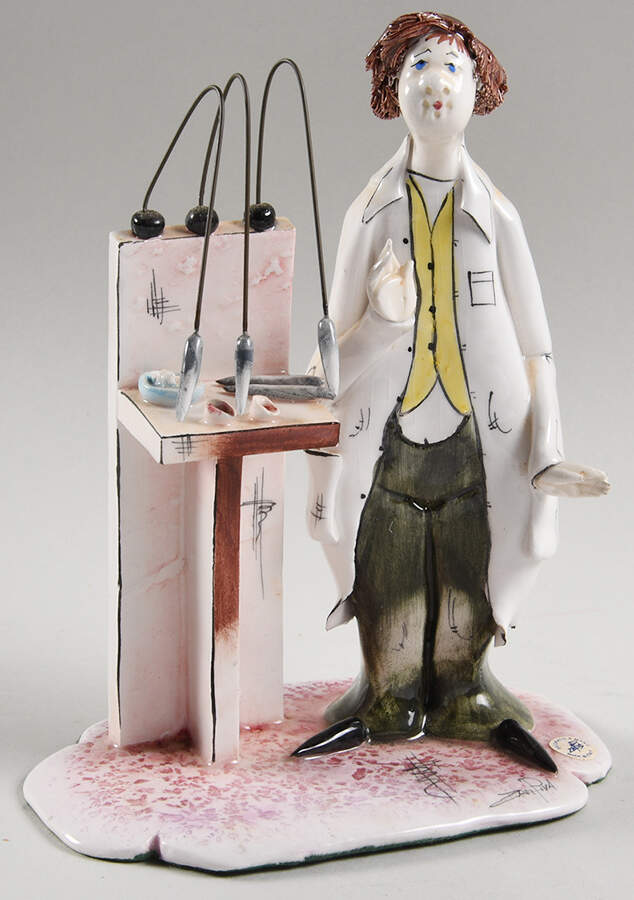 Lino Zampiva Figurines Scientist - No Box by Pastelceramica-1