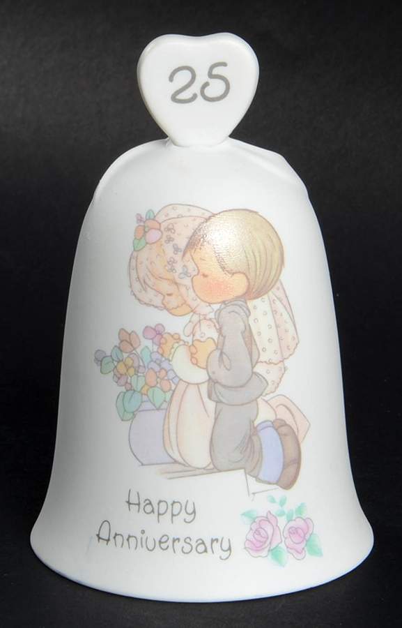 Precious Moments Giftware Happy Anniversary-25th-Bell - Boxed by Precious Moments-1